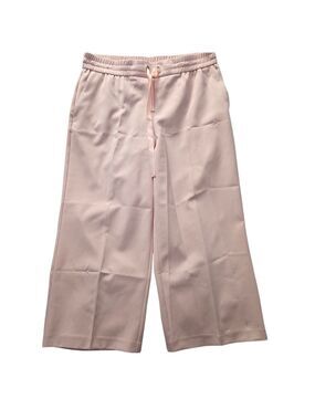 Melanie Lyne Pull-On Wide Leg Culottes | Pink Stretch Trousers | Size 12